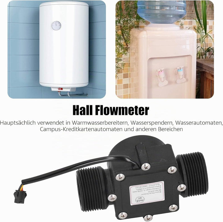 Wasserdurchflusssensor YF-DN32 G1.25in Brauchwasserdurchflussmesser, Rohrwasserdurchflussmesserzähle