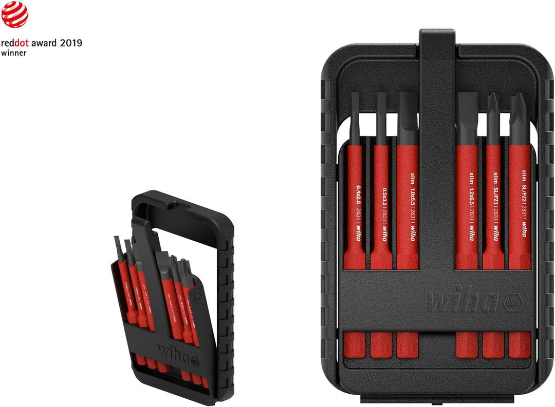 Wiha 43154 electricTORX 6-TLG. in slimBit-Box Bit Set Rot Torx (6-15), 6tlg., Torx (6-15), 6tlg.