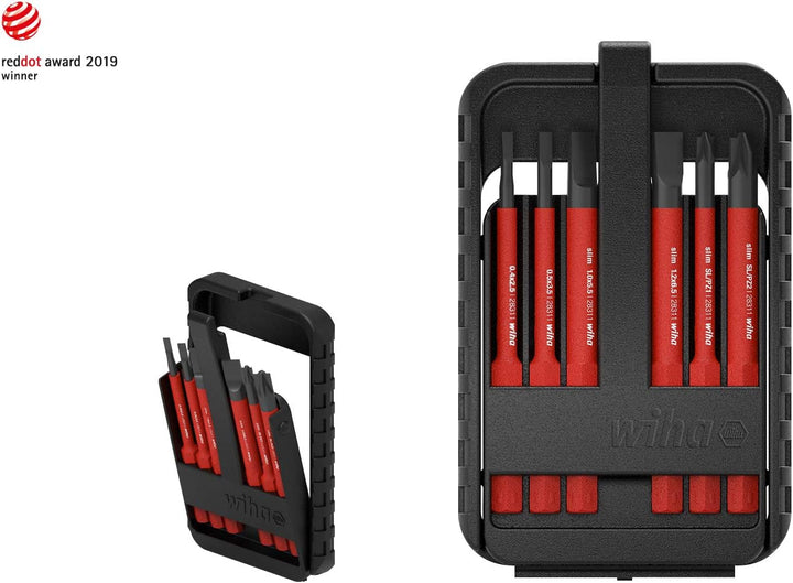 Wiha 43154 electricTORX 6-TLG. in slimBit-Box Bit Set Rot Torx (6-15), 6tlg., Torx (6-15), 6tlg.