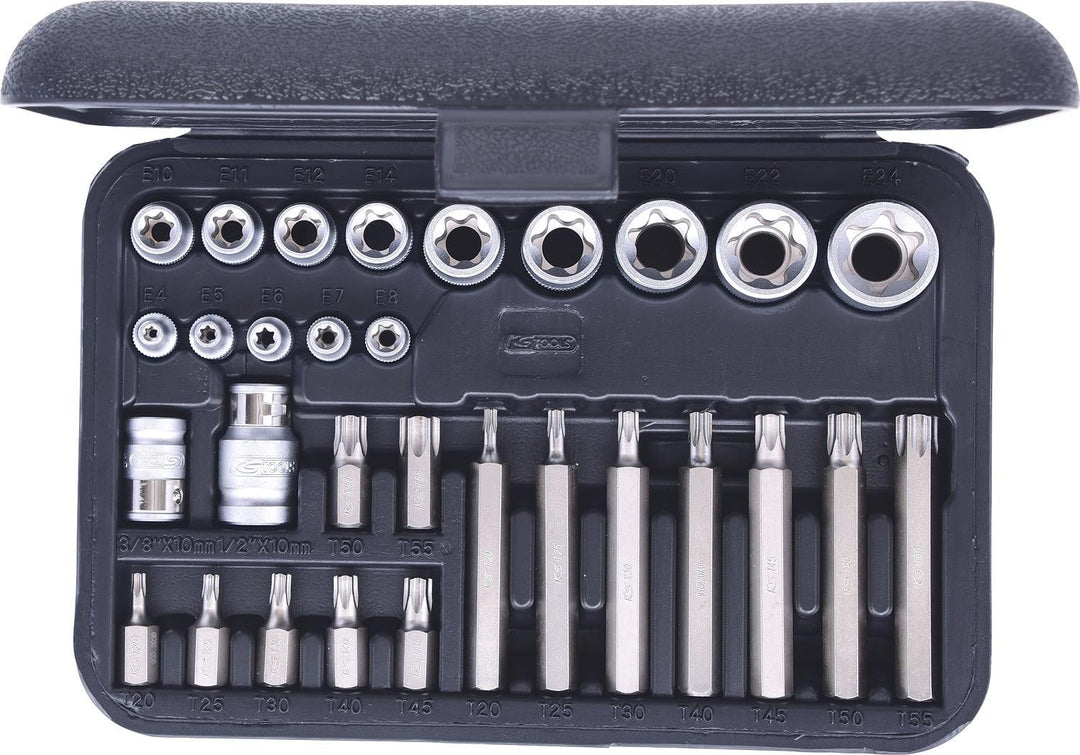 KS Tools 911.4301-1 TX-Steckschlüssel- und Bit-Satz, 30-tlg.