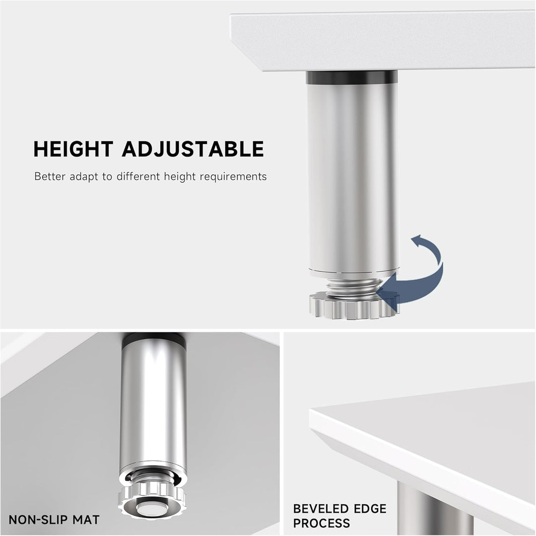 Fenge Grosser Monitorständer 100cm Dual Monitor Stands Riser mit Höhenverstellbarem Bein,Multifunkti