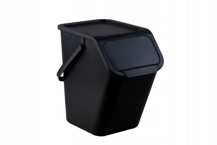 Go Practic Mülleimer Mit Deckel Küche 25 L Click-Function Abfalleimer Mülltrensystem Abfallbehälter