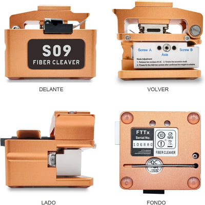 Signal fire Glasfaser-Spaltgerät, Fiber Cleaver mit 16 Schneidspitzen und 48000 Schlitzen