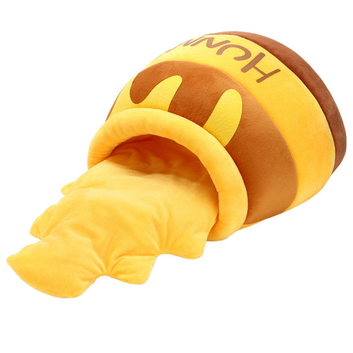 Generisch Haustier-Katzenbett, Katzenbett Honigtopf, Weiches Haustier-Katzenhöhlenbett, Yellow, PP-B