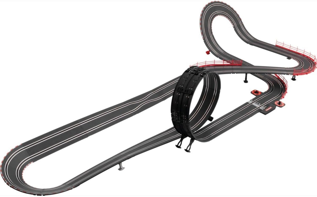 Carrera GO!!! Rennbahn Autorennbahn Super Racers Wireless Set | Grundpackung 62585 | 2 Slotcars inkl