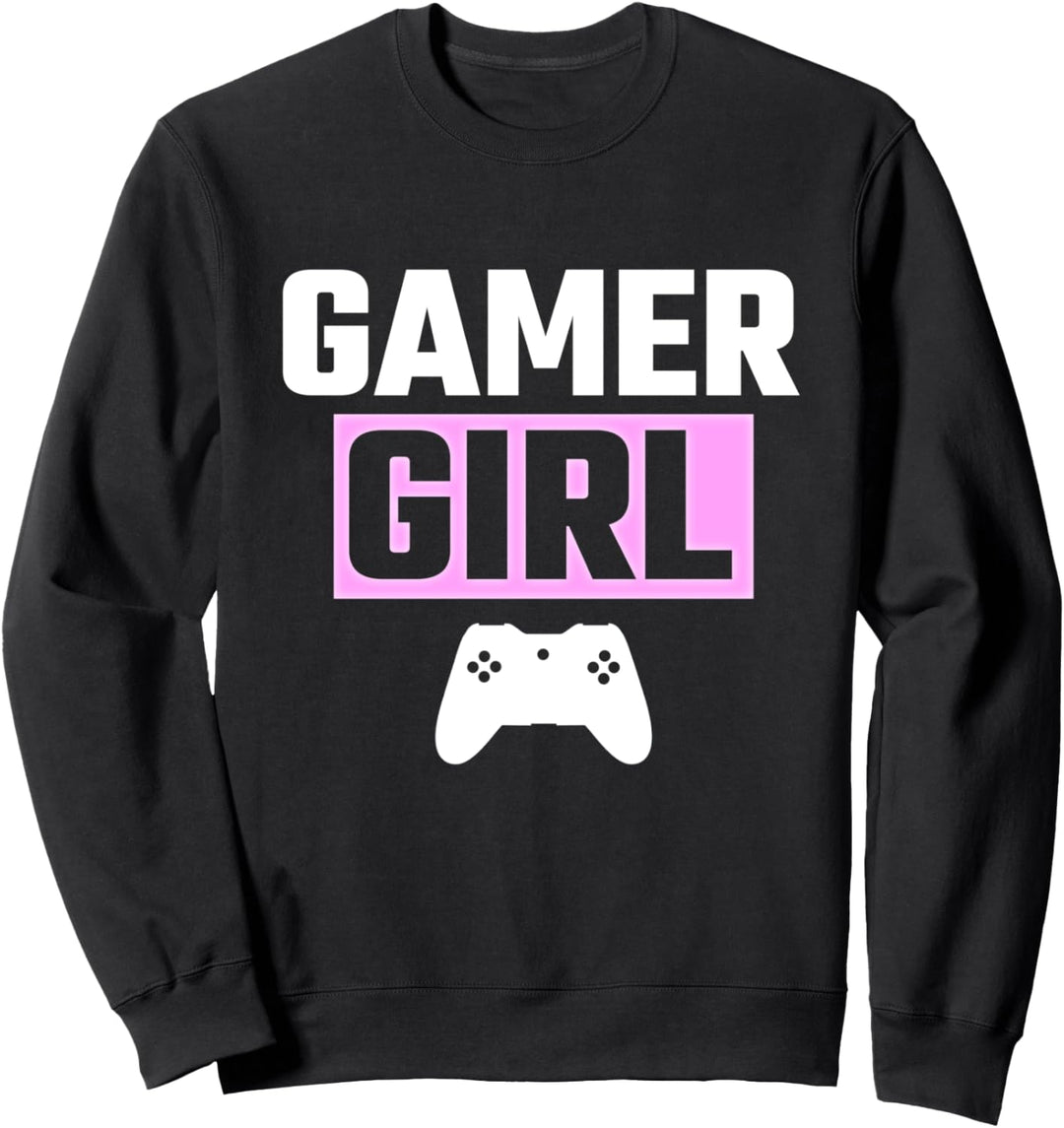 Damen Gamer Girl Gaming Zocker Frauen Mädels Mädchen Nerd Sweatshirt
