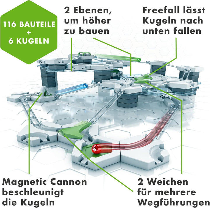 Ravensburger GraviTrax Starter-Set 22410 - Einstiegsset für deine Kugelbahn - Murmelbahn und Konstru