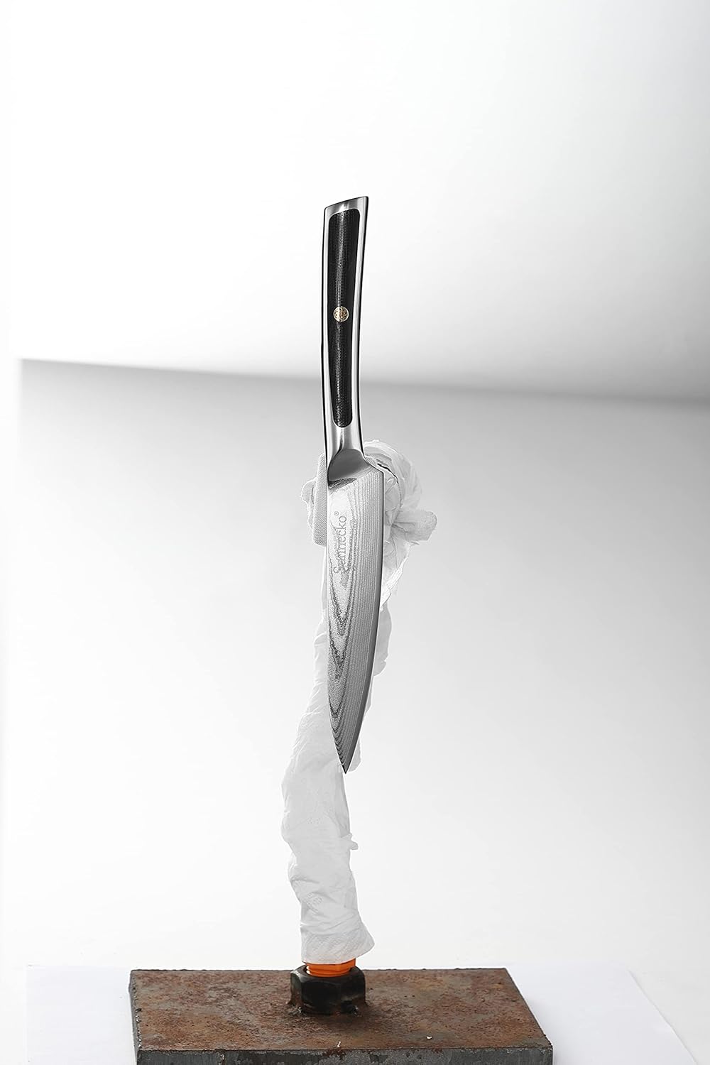 Sunnecko Schälmesser Damast 9cm Damastmesser Gemüsemesser Obstmesser Allzweckmesser - Japanischer Da