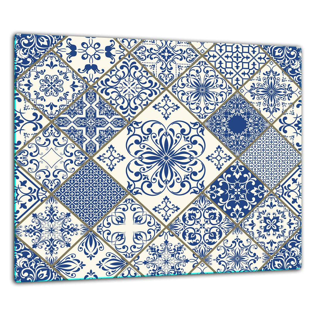 TMK ArtDeko Herdabdeckplatte 1 Teilig 60x52 cm - Spritzschutz Herdabdeckung – Herdschutz aus Sicherh