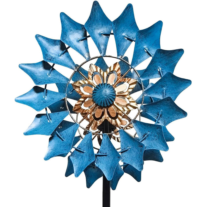 Solare Metall-Windspinner für Aussenbereich, Gartendekoration Durchmesser ca. 8 Zoll, Höhe ca. 12 Zo