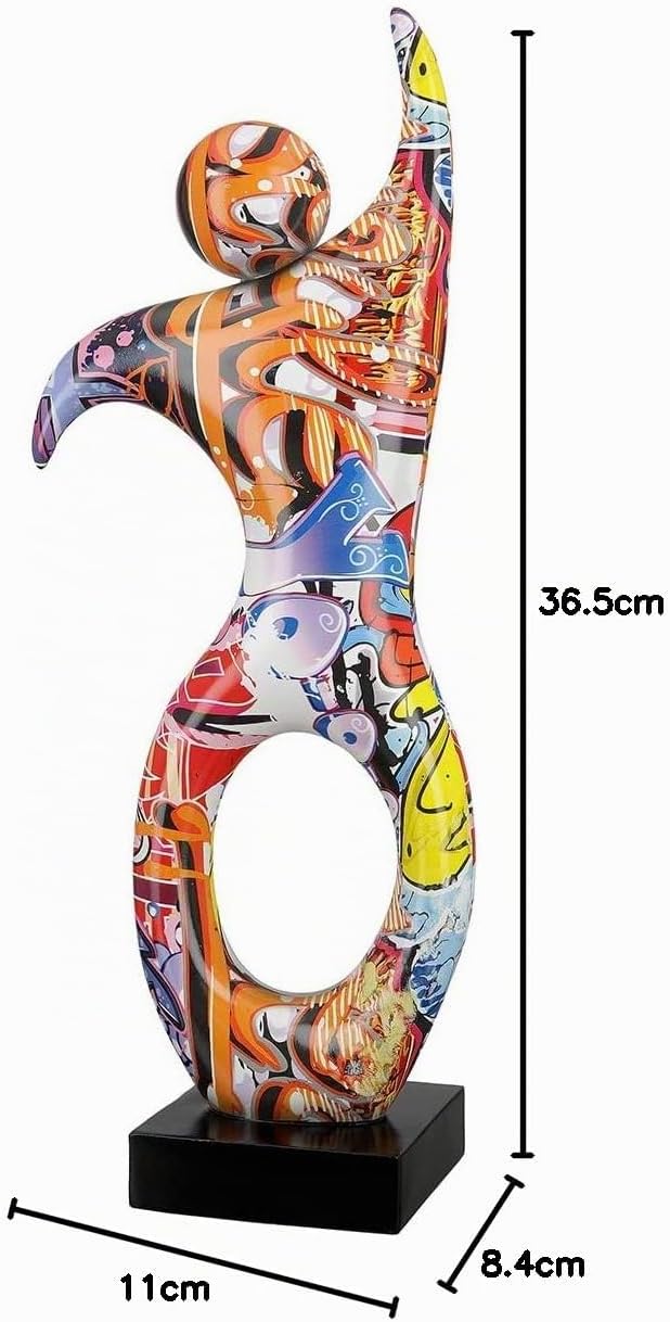 Casablanca Deko Figur Skulptur Tänzer XL - Moderne Kunst Dekoration aus Kunstharz - Street Art Desig