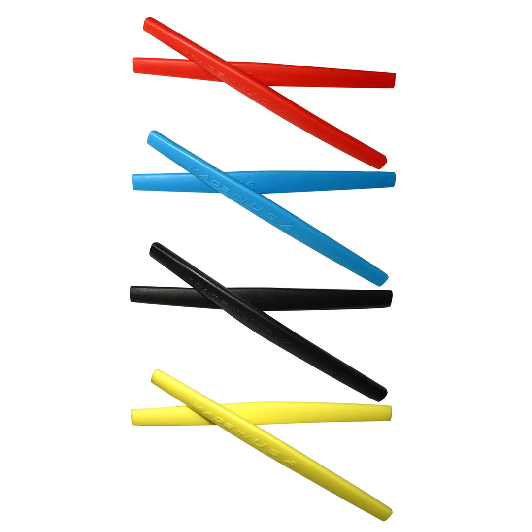 HKUCO Replacement Silicone Leg Set For Oakley Whisker Ear socks Rubber Kit Red/Blue/Black/Yellow, Re