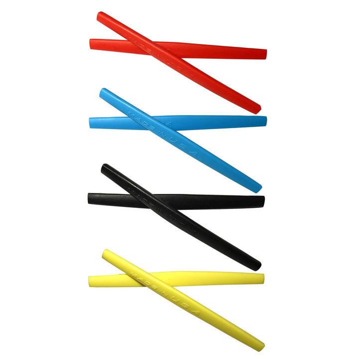HKUCO Replacement Silicone Leg Set For Oakley Whisker Ear socks Rubber Kit Red/Blue/Black/Yellow, Re