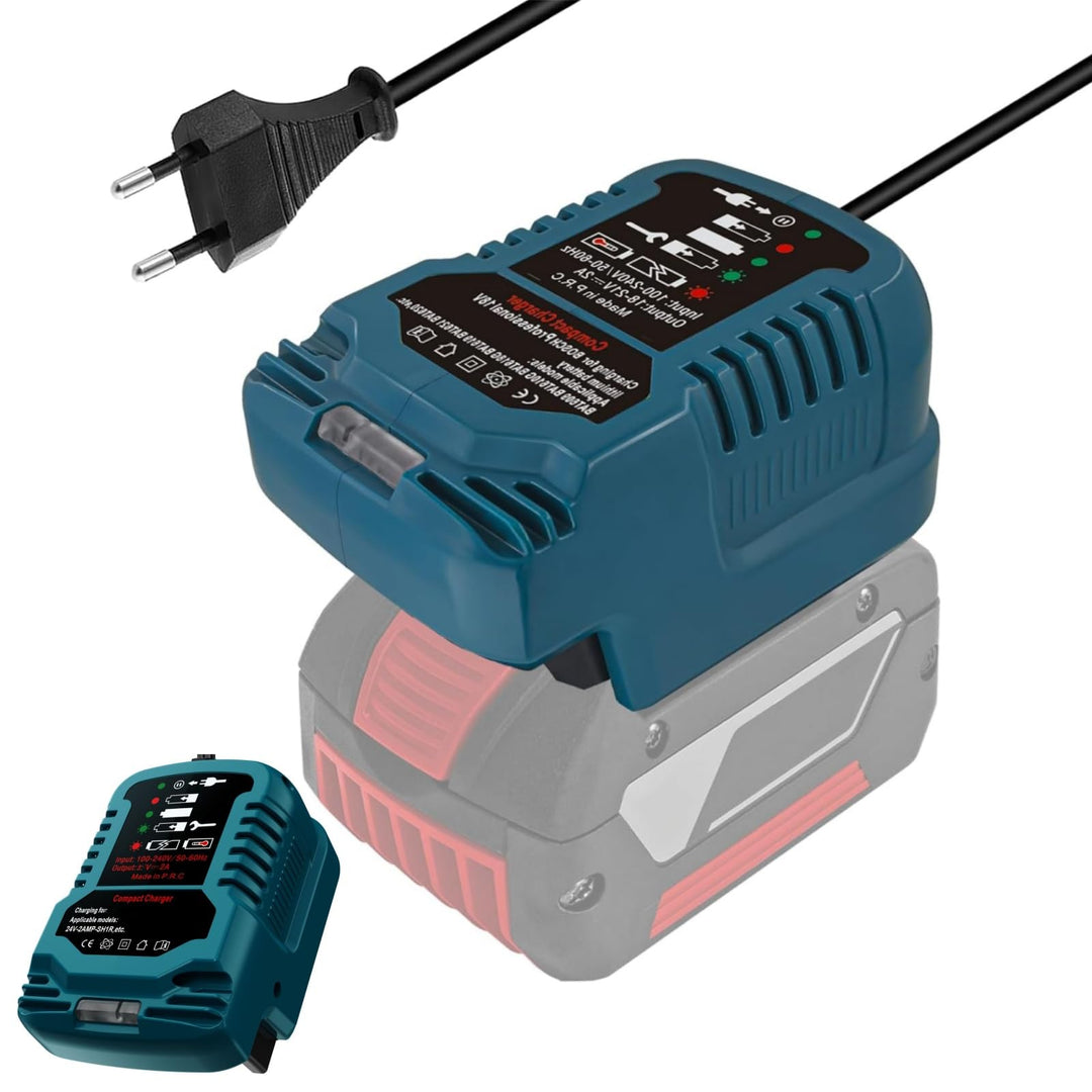 Batterieladegerät für Bosch GBA 18V, Cordless Tool Akku Ladegerät GAL1880CV GAL1860CV Ersatz für Bos