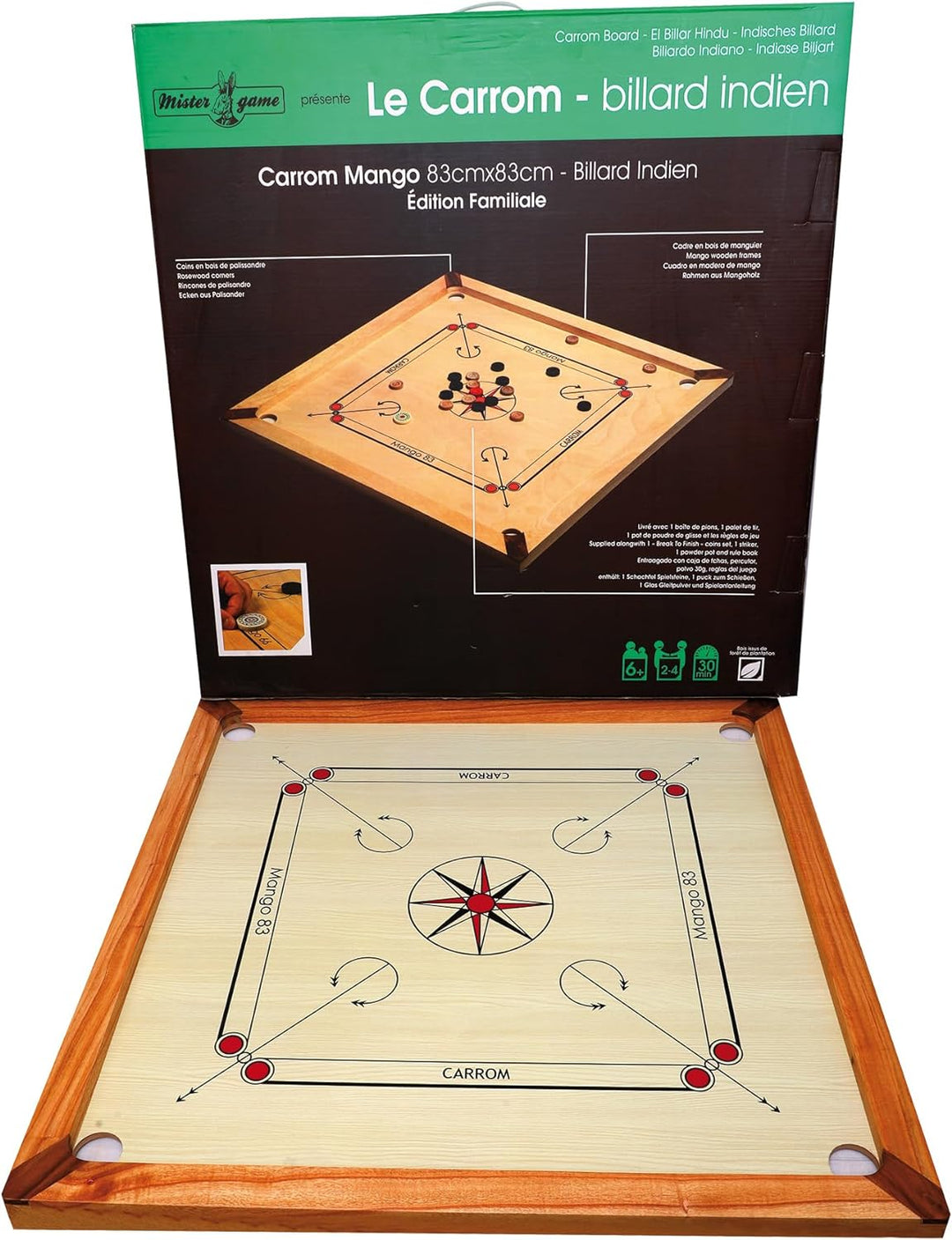 weiblespiele 04144 - Carrom Mango 83, Turnierausführung 83 cm, 83 cm