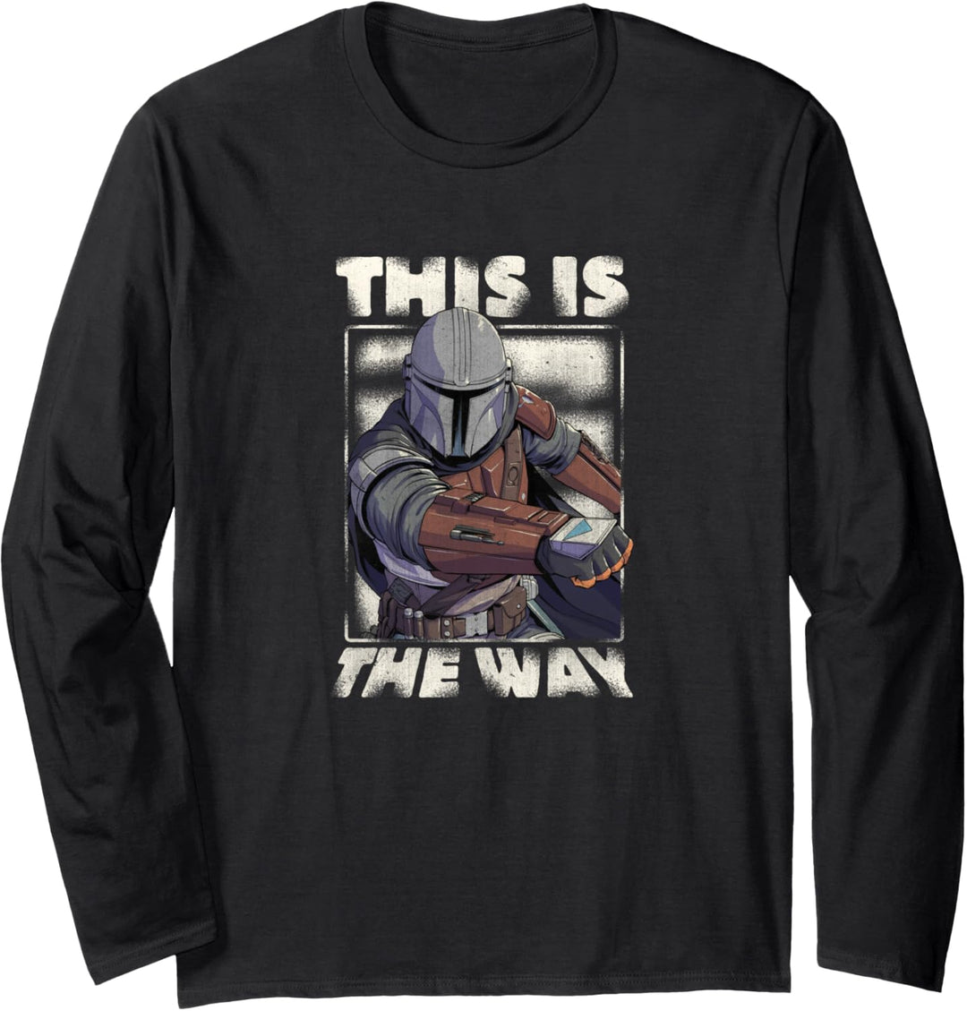 Star Wars The Mandalorian This Is The Way Portrait Langarmshirt