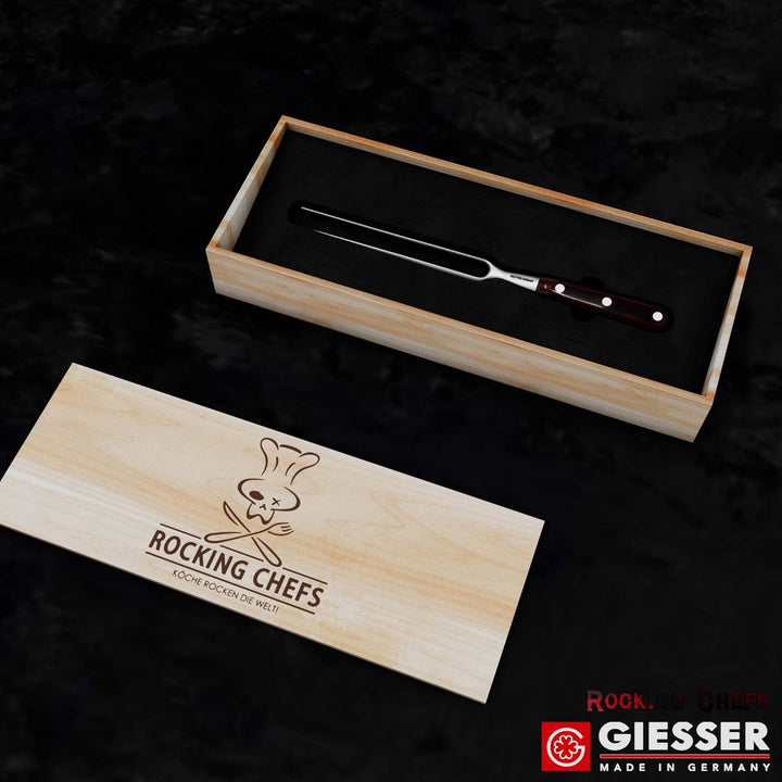 GIESSER seit 1776 - Made in Germany - Tranchiergabel 21 cm Rocking Chefs, PremiumCut Fork No 1, Flei