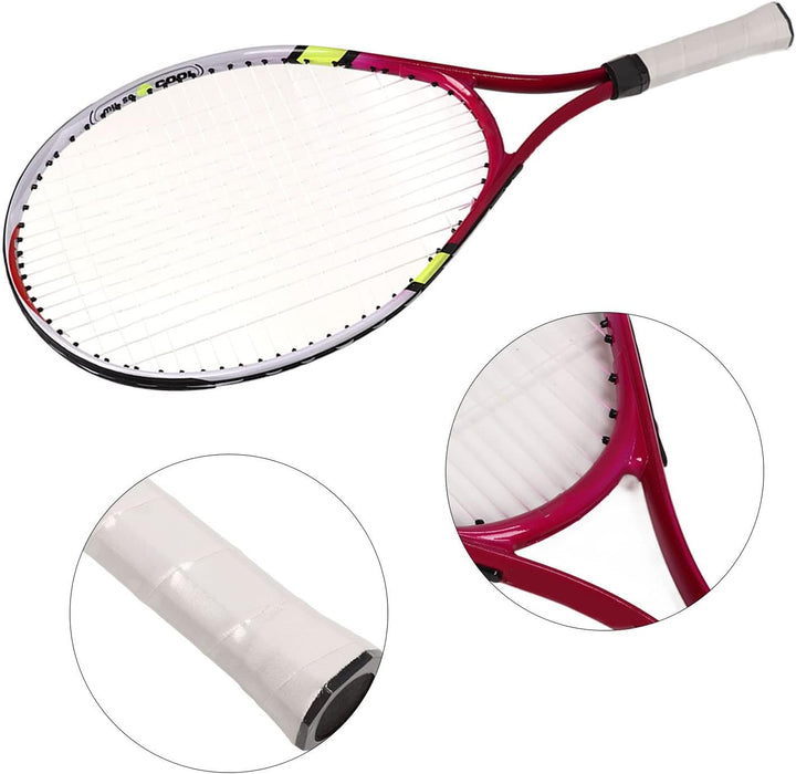Topyond Tennis-Schläger mit Tragetasche,23 Zoll Aluminium TennisschläGer Kinder,Junior Freizeit-Tenn