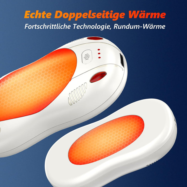 Handwärmer Elektrisch 2er, Taschenwärme, USB Taschenwärmer Wiederverwendbar mit 3 Wärmestufen, Winte