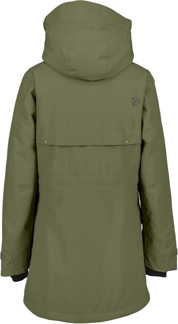 Didriksons Frida Damen Parka 7 32 Deep Green, 32 Deep Green