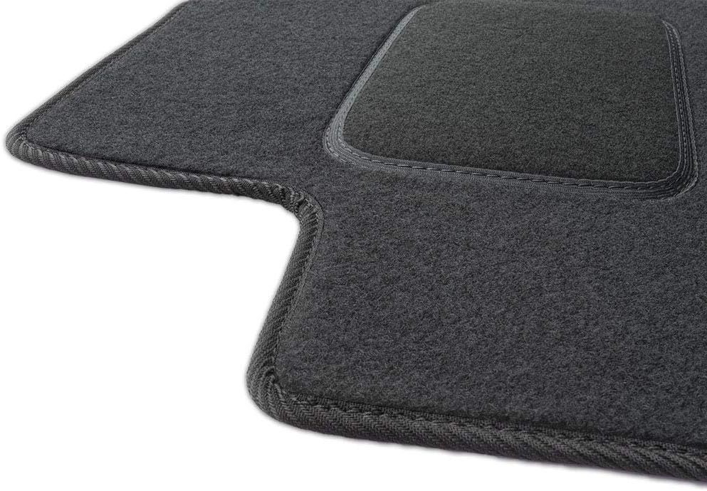 MOTOS Standard Velours-Fussmatten passend für Audi A4 B6 2000-2006 - Standard, Gewebt, Schwarz fussm