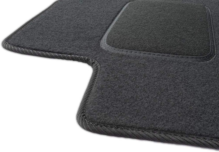 MOTOS Standard Velours-Fussmatten passend für Audi A4 B6 2000-2006 - Standard, Gewebt, Schwarz fussm