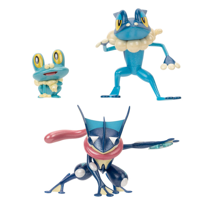 Pokémon Select Evolution Pack – enthält 5,1 cm Froakie, 7,6 cm Frogadier und 11,4 cm Greninja Battle