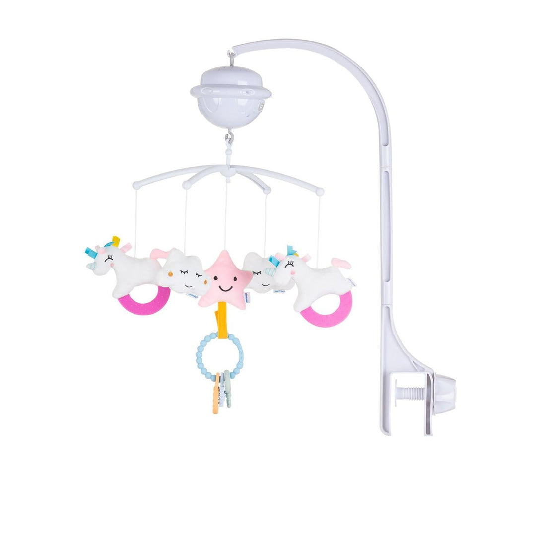Chipolino Musikmobile Bluetooth-Funktion Projektor Plüschfiguren Universalklemme rosa, rosa