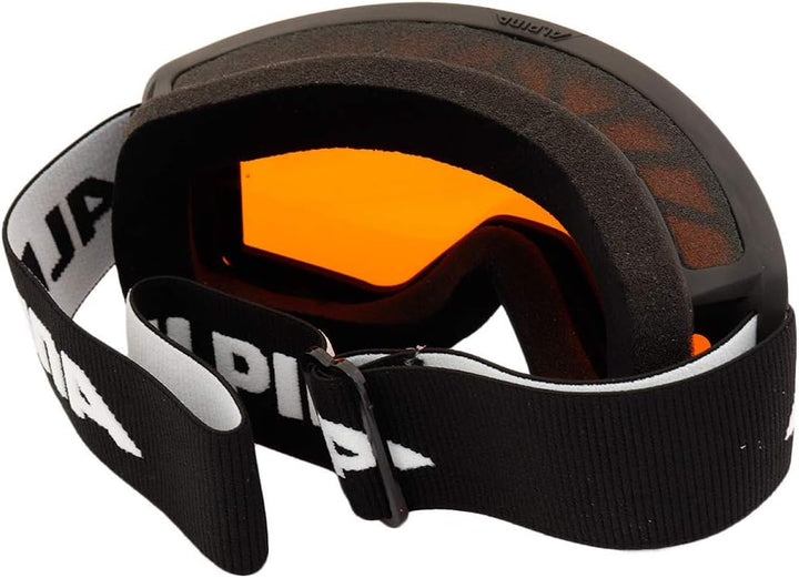 ALPINA Unisex Narkoja Dh Skibrille (1er Pack) Einheitsgrösse Schwarz-Orange, Einheitsgrösse Schwarz-
