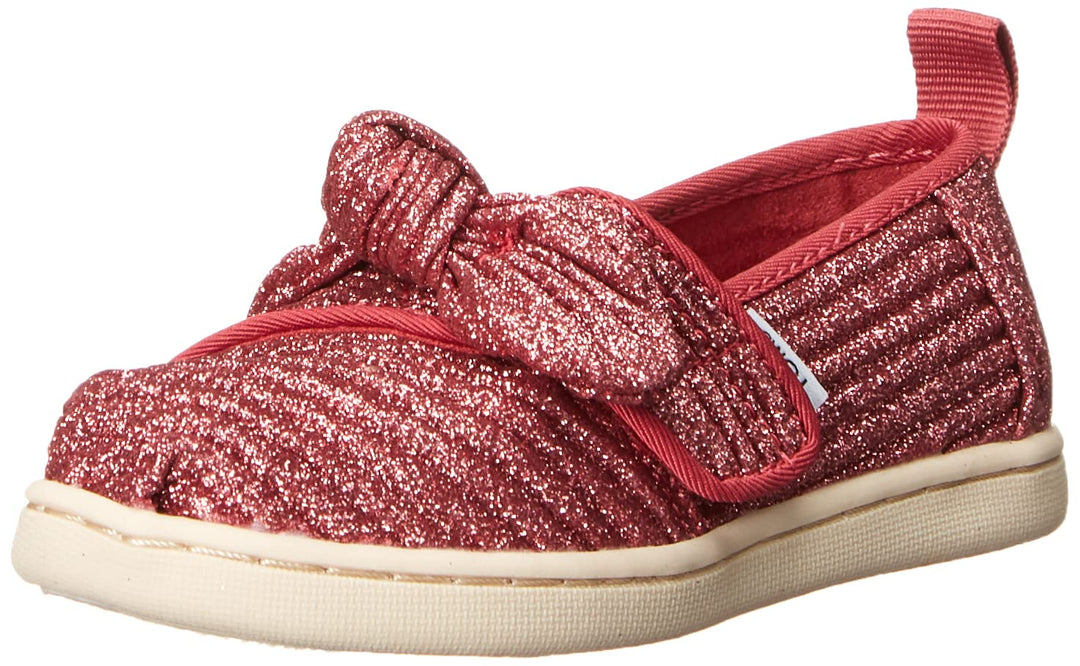 TOMS Mädchen Glitter Alpargata Flache Slipper, 30 EU Pink Rose