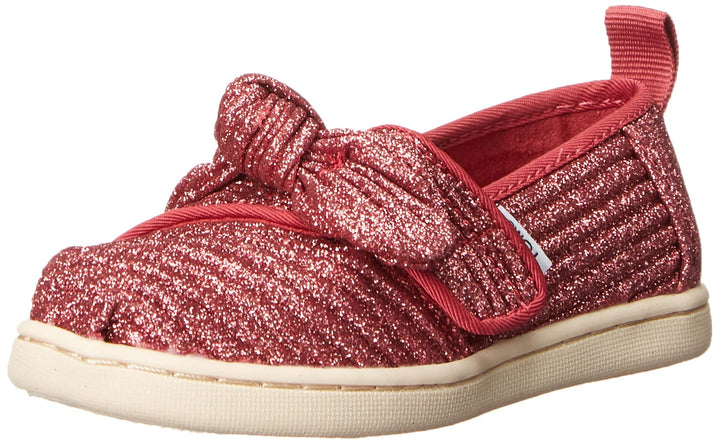 TOMS Mädchen Glitter Alpargata Flache Slipper, 30 EU Pink Rose
