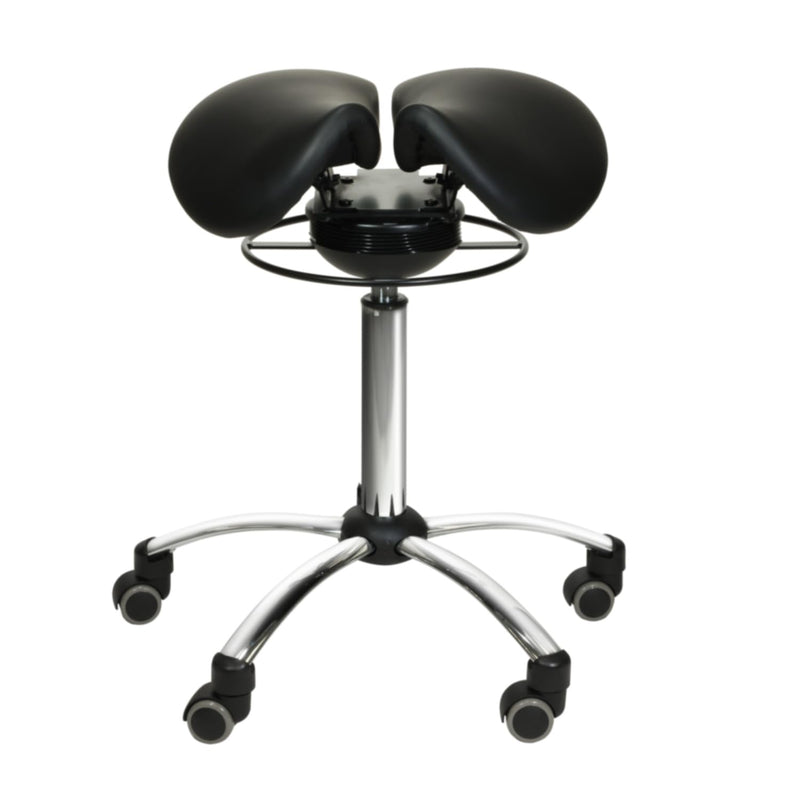Teqler Sattelshocker mit Swing-Mechanismus schwarz