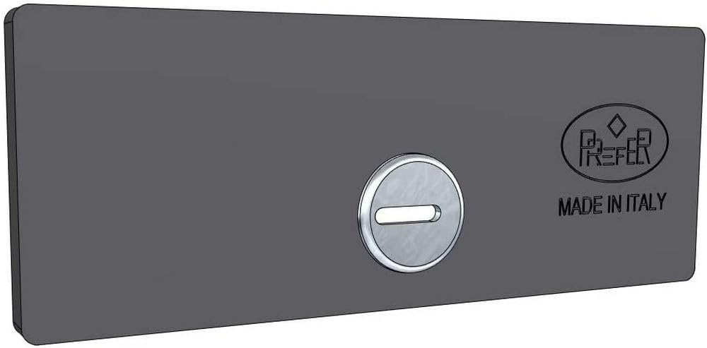 Sicherheitsschild für Rollladenschloss rund