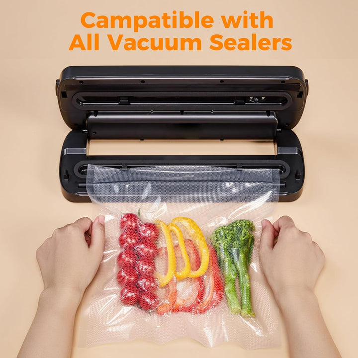 Wevac 2 Rollen 20x1500cm Vakuumierbeutel, Vakuumierrollen für Lebensmittel, geeignet für Food Saver.