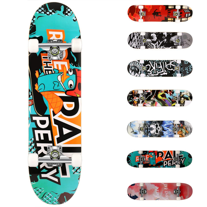 WeSkate Jugendliche, Jungen, Mädchen, Teenager, Erwachsene 3108-1-eu Skateboard 31x8 Zoll skateboard