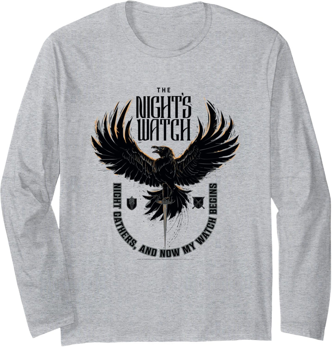 Game of Thrones The Night's Watch Crow Langarmshirt