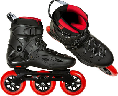 Powerslide Inline Skate Imperial Black Red 110, für Urban und Fitness, für Damen und Herren 37-38, 3