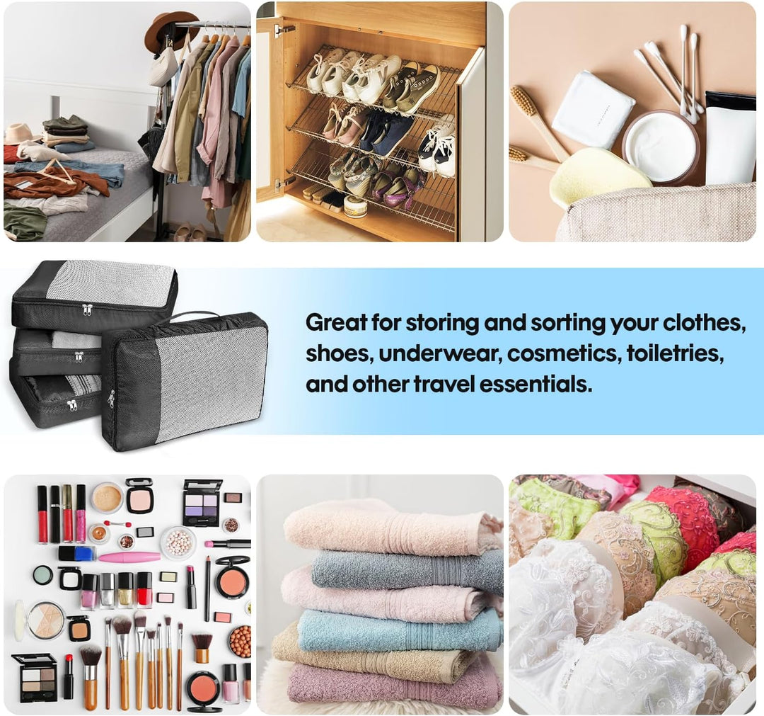 Koffer Organizer Gross Kofferorganizer Kleidertaschen Set Koffer Organizer Set 4 Stück Travel Essent