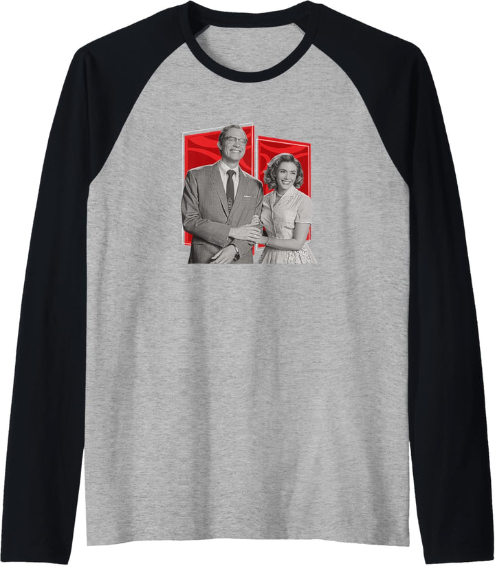Marvel WandaVision Wanda & Vision Red Panel Portraits Raglan