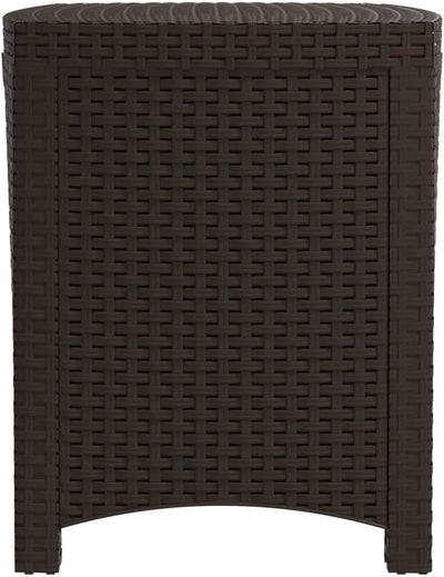 Garten-Aufbewahrungsbox PP Rattan 39x39x46 cm Gartenbox Auflagenbox Aufbewahrungstruhe Gartentruhe K