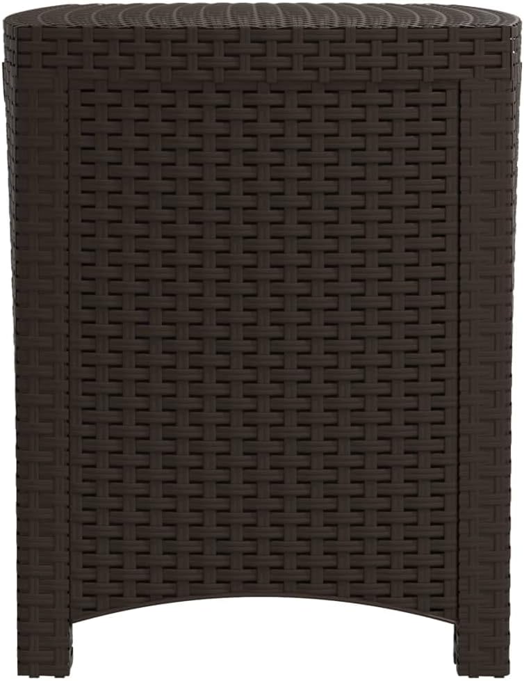 Garten-Aufbewahrungsbox PP Rattan 39x39x46 cm Gartenbox Auflagenbox Aufbewahrungstruhe Gartentruhe K