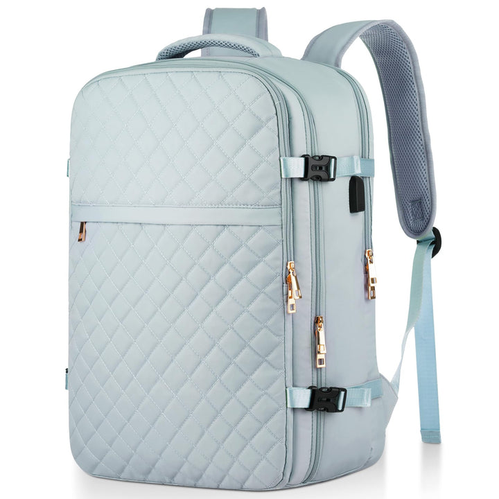 MOMUVO Grosser Reiserucksack für Damen, flugzugelassener Handgepäck-Rucksack, wasserabweisend, Diebs