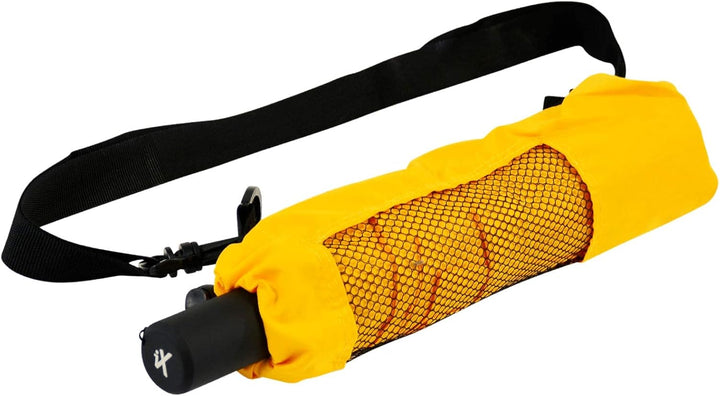 iX-brella Trekking XL Taschenschirm 115 cm gross mit Umhängetasche yellow, yellow