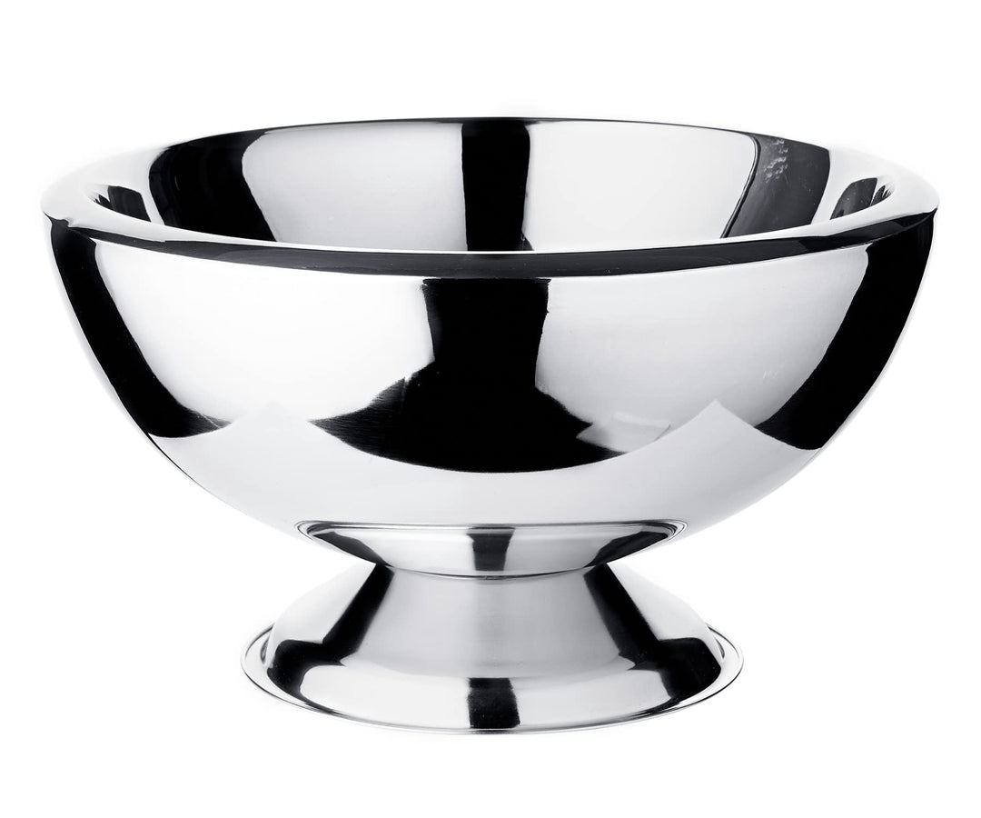 EDZARD Champagnerkühler Cadiz (Ø 43 cm, H 24 cm), Edelstahl hochglanzpoliert, doppelwandig, für 5 Fl