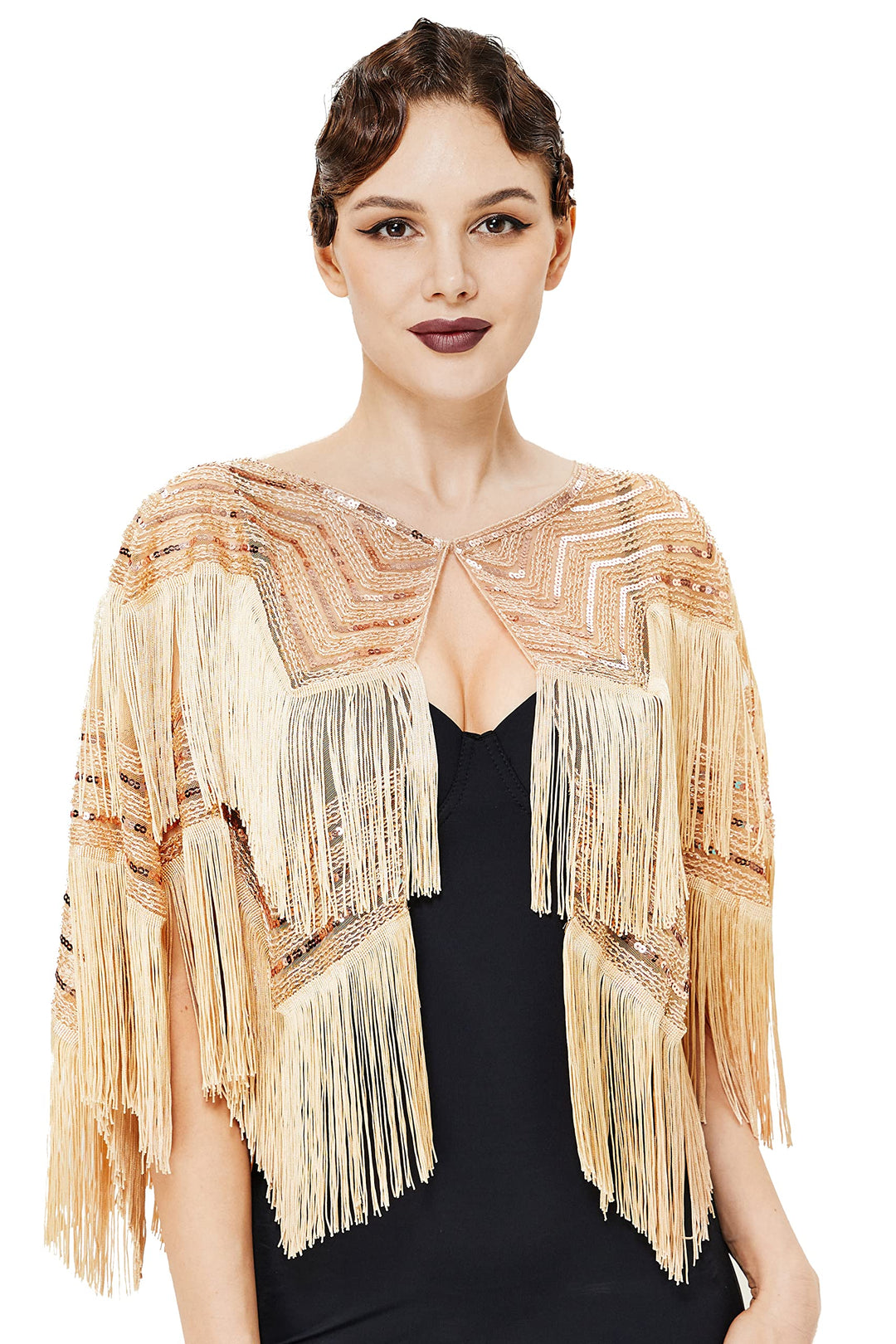 BABEYOND Damen Pashmina-Schal Einheitsgrösse Roségold, Einheitsgröße Roségold