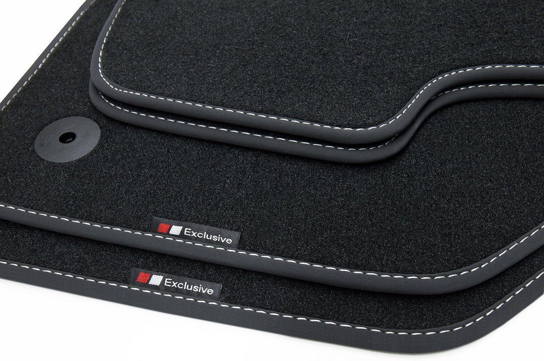 teileplus24 EF204 Fussmatten Gummimatten Exclusive-line Design kompatibel mit VW Passat B6 B7 Varian