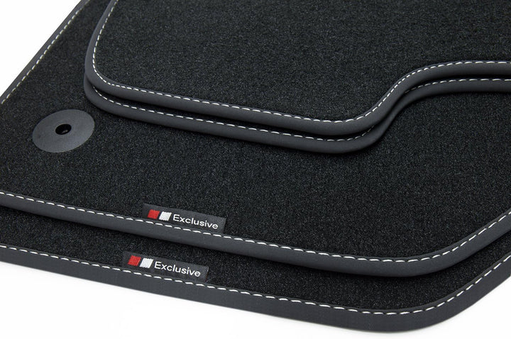 teileplus24 EF204 Fussmatten Gummimatten Exclusive-line Design kompatibel mit VW Passat B6 B7 Varian