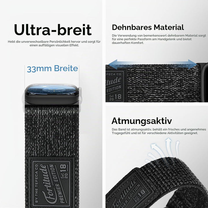 Tefeca Fortitude Serie Ultrawide Armband Kompatibel mit Apple Watch Ultra/Ultra2 Serie 9/8/SE2/7/6/S