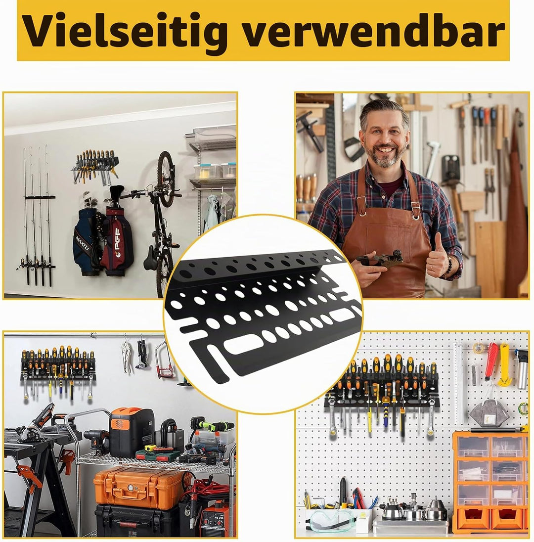 MINGBOLIN 2 Stück 40cm Werkzeug Wandhalterung Werkzeughalter Wand Werkzeug Organizer Wand Zangen Wan