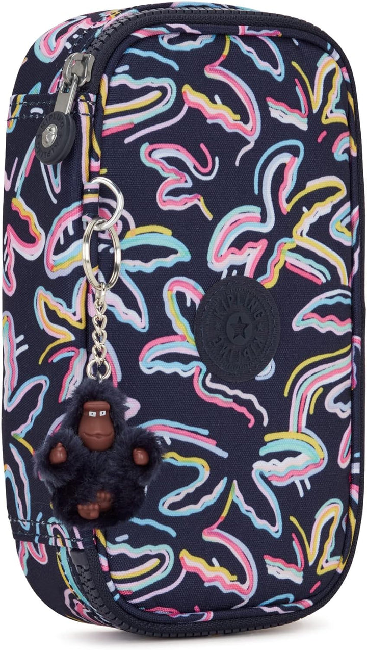 Kipling 50 PENS, Mittelgrosses Federmäppchen Palm Fiesta Prt, Palm Fiesta Prt